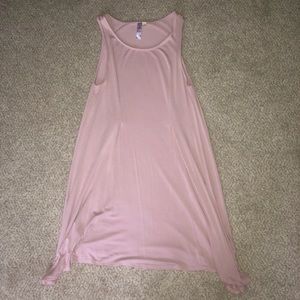 Pink t-shirt dress